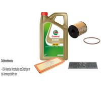 Febi BILSTEIN Controllo Set 5L Castrol olio motore Edge 5W-30 Di M per Mini