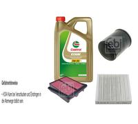 FEBI BILSTEIN Controllo Set 5L CASTROL Olio Motore EDGE 5W-30 Per Honda Jazz II