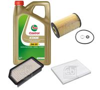 FEBI BILSTEIN Controllo Set 5L CASTROL Olio Motore EDGE 5W-30 Per Hyundai I20