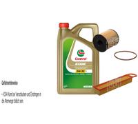 FEBI BILSTEIN Controllo Set 5L CASTROL Olio Motore EDGE 5W-30 Per MINI Mini