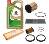FEBI BILSTEIN Controllo Set 5L CASTROL Olio Motore EDGE 5W-30 Per MINI Mini
