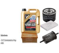 Febi BILSTEIN Controllo Set 5L Liqui Moly 10W-40 Basso Attrito per Dacia Sandero
