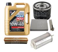 FEBI BILSTEIN Controllo Set 5L LIQUI MOLY 10W-40 Leichtlauf Per Dacia Duster