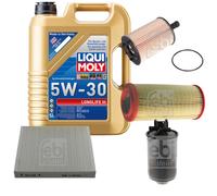 FEBI BILSTEIN Controllo Set 5L Liqui Moly 5W30 LONGLIFE3 Per Audi A2 8Z0 1.4