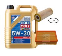 FEBI BILSTEIN Controllo Set 5L Liqui Moly 5W30 LONGLIFE3 Per Audi A4 Avant