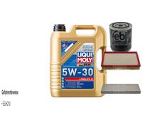 FEBI BILSTEIN Controllo set 5L Liqui Moly 5W30 Longlife3 per Audi Cabriolet