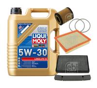 FEBI BILSTEIN Controllo Set 5L Liqui Moly 5W30 Longlife3 Per Saab 9-5 Kombi