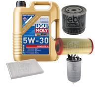 FEBI BILSTEIN Controllo set 5L Liqui Moly 5W30 Longlife3 per VW Lupo 6 x 1