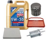 FEBI BILSTEIN Controllo set 5L Liqui Moly 5W30 Longlife3 per VW Polo 6R 6C.