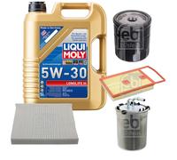 FEBI BILSTEIN Controllo Set 5L Liqui Moly 5W30 LONGLIFE3 Per VW Polo 6R 6C