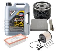 Febi BILSTEIN Controllo Set 5L Liqui Moly Top Tec 4100 5W-40 per Dacia