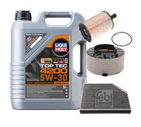 FEBI BILSTEIN Controllo Set 5L Liqui Moly Top Tec 4200 5W-30 Per Audi A4