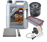 FEBI BILSTEIN Controllo set 5L Liqui Moly Top Tec 4200 5W-30 per Dacia