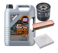 FEBI BILSTEIN Controllo Set 5L Liqui Moly Top Tec 4200 5W-30 Per Dacia Logan