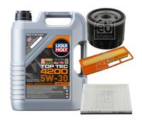 FEBI BILSTEIN Controllo Set 5L Liqui Moly Top Tec 4200 5W-30 Per Fiat Idea
