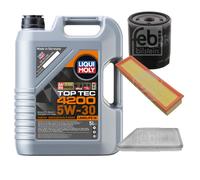 FEBI BILSTEIN Controllo Set 5L Liqui Moly Top Tec 4200 5W-30 Per Peugeot 206