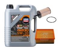 FEBI BILSTEIN Controllo set 5L Liqui Moly Top Tec 4200 5W-30 per Peugeot 206