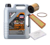 FEBI BILSTEIN Controllo set 5L Liqui Moly Top Tec 4200 5W-30 per Peugeot 307