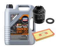 FEBI BILSTEIN Controllo set 5L Liqui Moly Top Tec 4200 5W-30 per VW Golf V