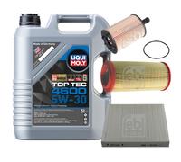 Febi BILSTEIN Controllo Set 5L Liqui Moly Top Tec 4600 5W-30 per ' Aria Audi A2