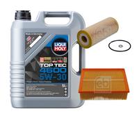 FEBI BILSTEIN Controllo set 5L Liqui Moly Top Tec 4600 5W-30 per Audi A4