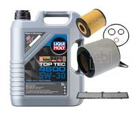 FEBI BILSTEIN Controllo Set 5L Liqui Moly Top Tec 4600 5W-30 Per BMW 1Er E81