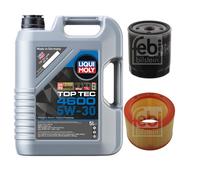 FEBI BILSTEIN Controllo set 5L Liqui Moly Top Tec 4600 5W-30 per Citroën