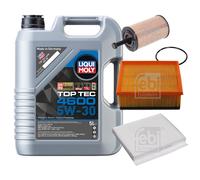 FEBI BILSTEIN Controllo set 5L Liqui Moly Top Tec 4600 5W-30 per Citroën
