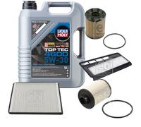 FEBI BILSTEIN Controllo set 5L Liqui Moly Top Tec 4600 5W-30 per Opel Agila