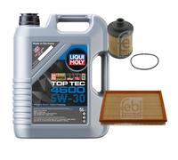 FEBI BILSTEIN Controllo set 5L Liqui Moly Top Tec 4600 5W-30 per Opel Corsa