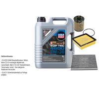 FEBI BILSTEIN Controllo set 5L Liqui Moly Top Tec 4600 5W-30 per Opel Corsa