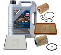 FEBI BILSTEIN Controllo set 5L Liqui Moly Top Tec 4600 5W-30 per Opel Meriva