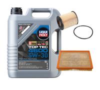 FEBI BILSTEIN Controllo set 5L Liqui Moly Top Tec 4600 5W-30 per Opel Vectra