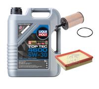FEBI BILSTEIN Controllo set 5L Liqui Moly Top Tec 4600 5W-30 per Peugeot 206