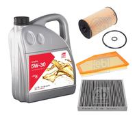 FEBI BILSTEIN Controllo Set 5L Longlife 5W-30 Per Opel Insignia B CC Z18 1.6