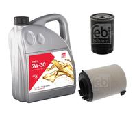 Febi BILSTEIN Controllo Set 5L Longlife 5W-30 per VW Golf A V 1K1 1.6 AJ5