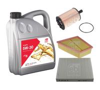 FEBI BILSTEIN Controllo Set 5L Longlife 5W-30 Per VW Polo 9N 1.4 TDI 1.9