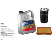 FEBI BILSTEIN Controllo Set 5L Longlife Plus 5W-30 Per BMW 5 Serie E34 525i