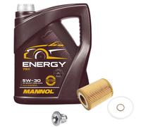 FEBI BILSTEIN Controllo Set 5L MANNOL 5W-30 Per BMW 1 Serie 116I 114I 3 Serie