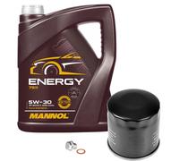 FEBI BILSTEIN Controllo Set 5L MANNOL 5W-30 per Chevrolet Spark 1.0 1.2