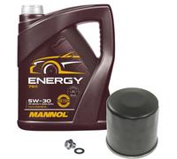 FEBI BILSTEIN Controllo Set 5L MANNOL 5W-30 Per Daihatsu Cuore VII 1.0 1.5