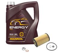 Febi BILSTEIN Controllo Set 5L MANNOL 5W-30 per Hyundai i30 1.6 Crdi 1.4