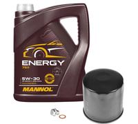 Febi BILSTEIN Controllo Set 5L MANNOL 5W-30 per Hyundai Tucson 1.6 GDI IX20