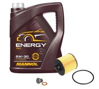 FEBI BILSTEIN Controllo Set 5L MANNOL 5W-30 Per VW Golf III Variant 1.4