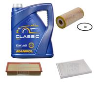 Febi BILSTEIN Controllo Set 5L mannol Classic 10W-40 per Audi A3 8L1 1.9 Tdi