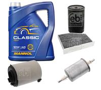 Febi BILSTEIN Controllo Set 5L mannol Classic 10W-40 per Audi A3 Sportback