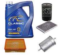 FEBI BILSTEIN Controllo Set 5L MANNOL Classic 10W-40 Per Audi A4 8E2 B6 1.8