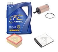 FEBI BILSTEIN Controllo Set 5L MANNOL Classic 10W-40 Per Citroën Berlingo