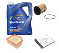 FEBI BILSTEIN Controllo Set 5L MANNOL Classic 10W-40 Per Citroën Berlingo