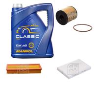FEBI BILSTEIN Controllo Set 5L MANNOL Classic 10W-40 Per Citroën C3 I FC